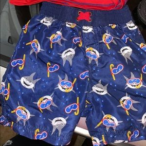 Swimsuit and swim shoes